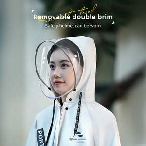 <span class=keywords><strong>Giacca</strong></span> Antipioggia all'Ingrosso in EVA Riutilizzabile da Donna, Impermeabile con Cappuccio, a Corpo Intero, <span class=keywords><strong>per</strong></span> Tour all'Aperto, Stile Trench - Product Image 5