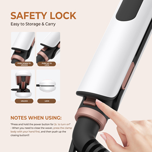 <span class=keywords><strong>Fer</strong></span> à lisser UKLISS 55W PTC pour boucles ondulées, température réglable, pour des cheveux sains et lisses à haute température, idéal pour la maison et les salons - Product Image 5