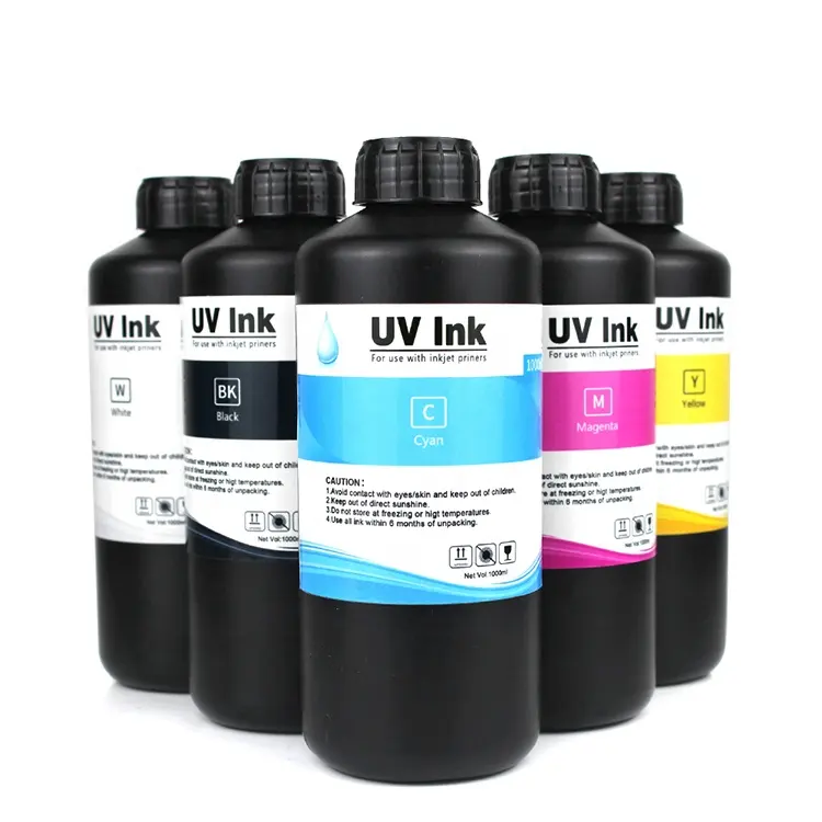 Großhandel Flach bett drucker LED UV-Tinte Für Epson Tx800 L800 Xp600 Dx7 Dx5