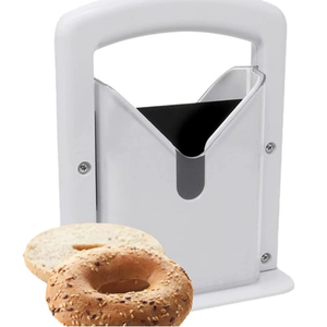 Cortador de Pan Manual de Acero Inoxidable con Mango de Seguridad para el Hogar, para Tostar Pan, Bagels y Otros - Product Image 5