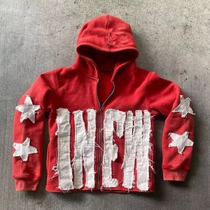 Felpa con Zip Personalizzata da Uomo 100% Cotone/Poliestere Tinta Unita Ecologica Traspirante di Alta Qualità Moda Invernale - Product Image 1
