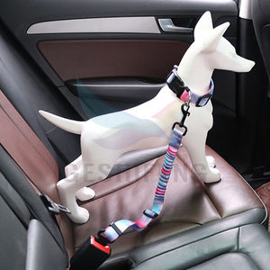 Ceinture de sécurité élastique rétractable pour animaux de compagnie, ensemble de ceintures de sécurité pour collier de chien - Product Image 6