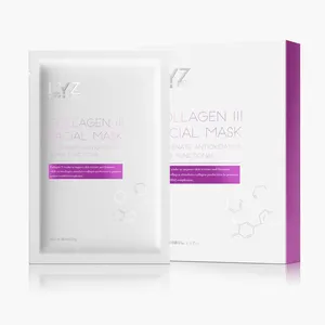 Mặt nạ Collagen III trẻ hóa chống oxy hóa sửa chữa chức năng mỹ phẩm tinh thể cho khuôn mặt phụ nữ tấm bông nữ OEM/ODM