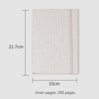Carnets personnalisables avec couverture en tissu, reliure spirale, feuilles mobiles, impression/estampage de logo sur mesure en usine, couleurs personnalisables