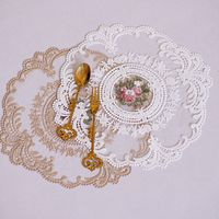 Table à manger broderie artisanat napperon Style européen dentelle isolation plaque tapis Anti-brûlure macramé dessous de verre tapis de Table
