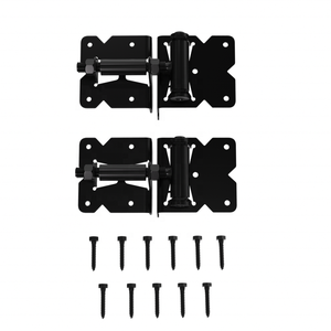 स्थानीय स्टॉक भारी ड्यूटी गार्डन गेट हिंज एडजस्टेबल सेल्फ क्लोनिंग गेट टिका (1 जोड़ी) - Product Image 1