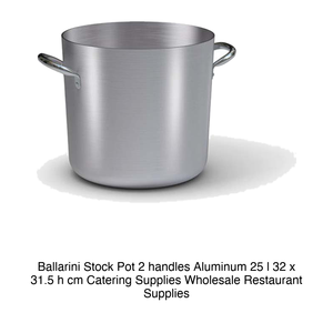 Casserole en aluminium avec 2 poignées Ø 32 cm H 31,5 cm, 25 L Ballarini - Product Image 2