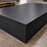 Plaque en plastique UHMWPE industrielle certifiée CE ISO, 15mm-20mm, résistance à la rupture 2900N/cm, absorption d'eau <0,01%, pour l'exploitation minière