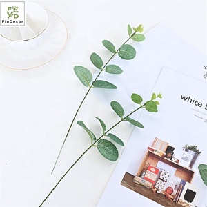 Yüksek kaliteli simülasyon kısa şube yapay okaliptüs düğün ev dekorasyon DIY çelenk el yapımı çiçek düzenleme kaynaklanıyor - Product Image 2