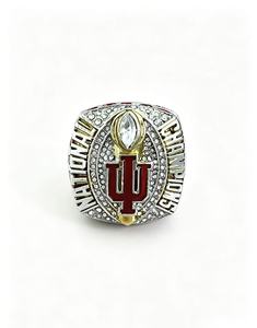 NCAA 2026 印第安纳大学冠军戒指 16-0 完胜篮球比赛球迷收藏版（男士） - Product Image 3