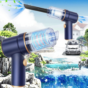Aspirador de mano inalámbrico portátil de 120W para coche, plumero de aire de alta potencia de <span class=keywords><strong>9000Pa</strong></span>, luz LED, boquillas múltiples, plástico duradero - Product Image 3