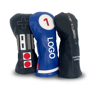 Personalización Francia <span class=keywords><strong>palo</strong></span> Pan Forma <span class=keywords><strong>Golf</strong></span> Driver Headcovers <span class=keywords><strong>Madera</strong></span> Híbrido Pu cuero Head cover - Product Image 4