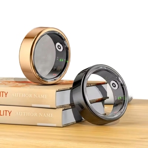 Steel Smart Ring <b>Heart</b> Rate SpO2 Sleep Monitor Alarm <b>Clock</b> Slim Edge Charging Case Page Turning Remote Photo - Product Image 4