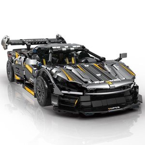 10610 Série de voitures de sport électroplaquées, modèle de construction en blocs, édition piste 1:14 - Product Image 1