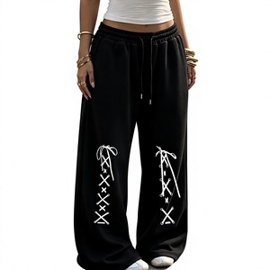 Unisex Premium Baggy <b>Fleece</b> <b>Trousers</b> Loose Fit Winter Sweatpants Oversized Casual Jogger Pants - Product Image 1
