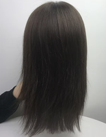 Perruque médicale complète en polyskin à base mono, sur mesure, petite et grande taille, sans colle, invisible, en cheveux humains européens et chinois