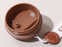 Gobelet isotherme 2-en-1 en acier inoxydable avec couvercle LED, personnalisable, pour café et voyage