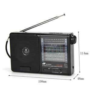 Factory KK-216 High Sensitivity Radio <b>Plastic</b> 20 Band World Receiver FM AM SW Portable With Built In Speaker <b>Pocket</b> Radio - Product Image 5