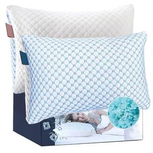 Cuscino in Memory Foam Euro Top Rinfrescante con Rivestimento in Bambù, Motivo Solido, Offre una 'Sensazione di Ghiaccio' <span class=keywords><strong>all</strong></span>'<span class=keywords><strong>Acquisto</strong></span> - Product Image 1