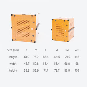 अपग्रेड निर्माता एल्यूमीनियम क्रट फोल्डेबल सुरक्षा भारी शुल्क बड़े पालतू जानवरों की आपूर्ति बाहरी इनडोर कुत्ते की क्रट - Product Image 4