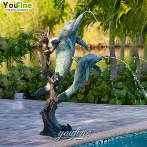 Escultura <span class=keywords><strong>de</strong></span> fuente <span class=keywords><strong>de</strong></span> agua <span class=keywords><strong>de</strong></span> 3 delfines <span class=keywords><strong>de</strong></span> bronce <span class=keywords><strong>de</strong></span> latón <span class=keywords><strong>de</strong></span> metal <span class=keywords><strong>de</strong></span> tamaño real para piscinas - Product Image 3