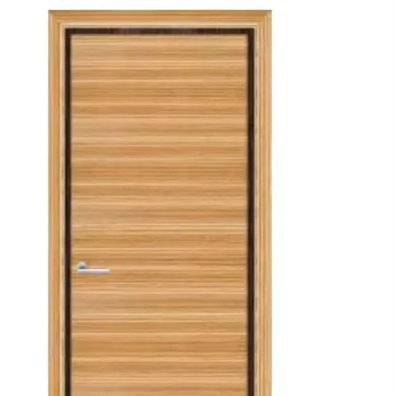 hot sale Polish Panel Wood Plastic Composite Modern Dubai Use Wooden WPC Door wooden door panel for houses interior room