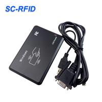 Lecteur RFID USB de bureau à utilisation simple, 125KHz 13.56MHz, câble USB filaire pour collecteur de données de cartes de membre de club de fitness
