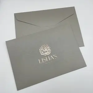 High Quality Custom Business Envelopes V-Flap Pearl Paper Envelopes for Holiday Office Checks Invoices Letters Mailing