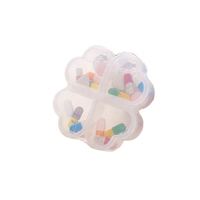 JH Medibox – Boîte à pilules hebdomadaire colorée en PP, motif trèfle porte-bonheur, portable, mini, résistante aux enfants