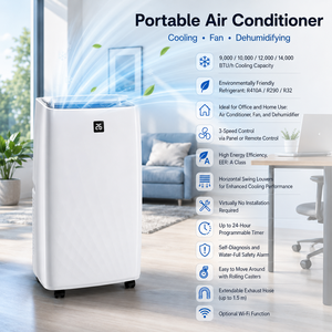 9000BTU/12000BTU/14000BTU <b>Portable</b> Room <b>AC</b> Mobile Split Air Conditioner for Indoor Use <b>AC</b> <b>Unit</b> - Product Image 2