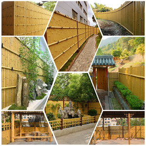 Poteau en <span class=keywords><strong>bambou</strong></span> synthétique HDPE pour clôture décorative extérieure, idéal pour les jardins et aménagements paysagers - Product Image 3