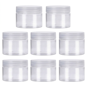 Bulk Clear <b>PET</b> <b>Food</b> Storage Jar 500ml BPA Free Screw Cap <b>Container</b> for Candy Nuts Coffee Bean Packaging - Product Image 1
