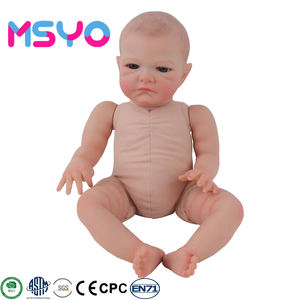 Venta al por mayor 18 pulgadas de cuerpo completo de vinilo <span class=keywords><strong>Reborn</strong></span> Baby Boy Dolls Flying African American Toddler Lashes Black Woman Girl Button - Product Image 2