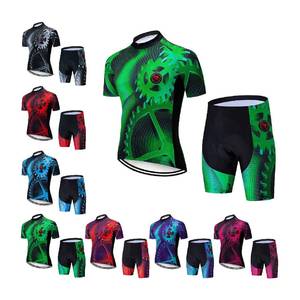 Ensemble de cyclisme professionnel pour hommes, maillot et short à bretelles avec tissu anti-humidité pour le cyclisme sur route longue distance et les courses - Product Image 3