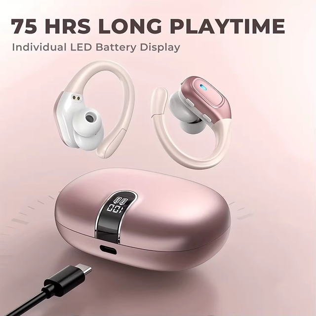 2026 Outdoor Newly Noise Canceling BT In-Ear Wearable Stereo BT5.3 Sport Headsets Tws BT5.4 Wireless Headphone Earphone