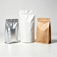 Emballage personnalisé en sachet stand-up biodégradable avec fenêtre, sachet stand-up avec fermeture éclair, emballage en sachet stand-up de qualité alimentaire
