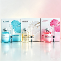Kit de Soins Anti-Âge et Nourrissant GZ : Sérum Ampoule Visage au Peptide de Soie GHK CU Rose, PDRN et Collagène, Essence Protéinée de Soie