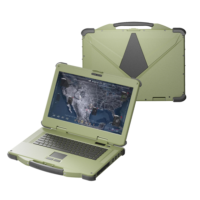 Rugged Notebook Fully extreme Rugged Keyboard Dual Battery Waterproof GPS GNSS 15.6 Inch Tablet Rugged Laptop