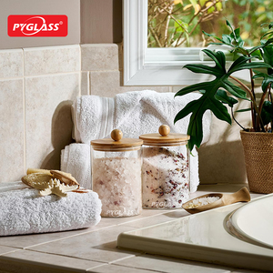 Pyglass - Juego de Recipientes de Vidrio Transparentes Herméticos para Almacenamiento de Alimentos, Organizador de Café, con Tapa Libre de BPA y Logotipo, para Cocina Moderna - Product Image 5