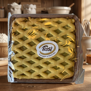 Tartellette al Pistacchio Tissi con Crosta a Griglia Quadrata 350g X 7 Pezzi, Gusto Nocciola, Deliziose e Cremose - Product Image 3