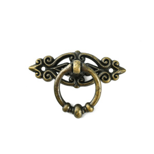 Poignée de tiroir rétro en alliage de zinc, anneau de 65 mm, poignée de porte de placard traditionnelle pour boîte en bois, quincaillerie décorative - Product Image 4