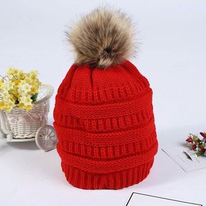 <strong>Free</strong> <strong>Shipping</strong> Winter Beanie <strong>Hat</strong> Custom Labels Women Monogram Woolen Knitted Beanie <strong>Hat</strong> Cap Pom Pom <strong>Hat</strong> M0200 - Product Image 3