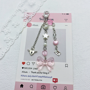 Mengda Nouvelle Fille Conception Douce et Mignonne Porte-clés Sac Pendentif Casque Chaîne de Téléphone Mobile <span class=keywords><strong>Polaroid</strong></span> Vente en Gros - Product Image 6