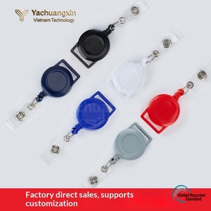 Portacredenciales Retráctil Yachuangxin con Clip, Soporte de Una Sola Cara, Negro con Porta Documentos Transparente, Estándar Global de Reciclaje - Product Image 4