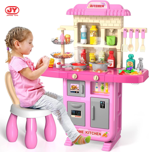Cocina de Juguete para Niños, Juguete de Cocina con Luces y Sonidos, Simulación de Rociador y Fregadero, Comida de Juguete para Jugar a Fingir - Product Image 1