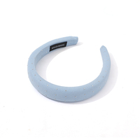 Bandeau JY en acrylique scintillant avec strass, en éponge haute densité, antidérapant, écologique, texture quadrillée, pour le bain et les soins de la peau, usage quotidien et décontracté
