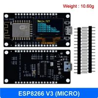 Placa de Desarrollo NodeMCU ESP8266 con Pantalla de Diodo Emisor de Luz Orgánica de 0.96 Pulgadas, Módulo Wifi CH340G MICRO/TYPE-C