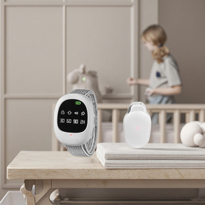 Montre d'alarme sans fil étanche IP65 rechargeable avec sirène intégrée 2,4 GHz FHSS, capteur d'urine pour bébé, enfant et adulte - Product Image 6