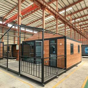 Casa Contenedor Prefabricada de Estructura de Acero Moderna <span class=keywords><strong>y</strong></span> de Lujo, de Construcción Rápida, Expandible, Casa Móvil Pequeña, Solárium, Villa Prefabricada - Product Image 2