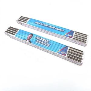 HUA R0035 2M Full Printing Wood Folding <strong>Yardstick</strong> Ruler Customized 2-Meter Foldable Durable Space-Saving Woodworking - Product Image 1